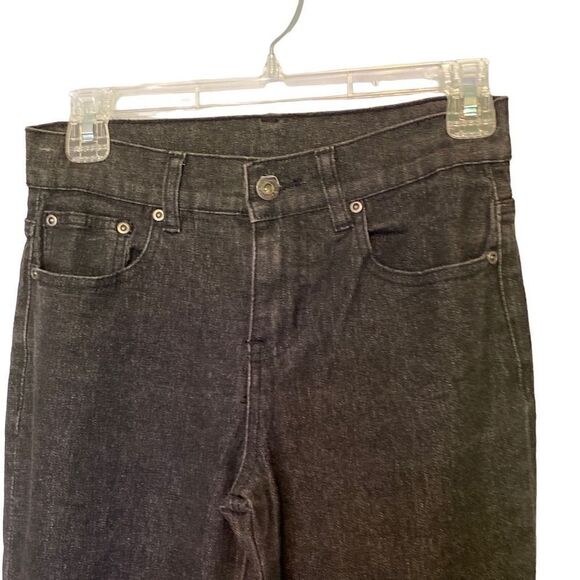 DG By Diane Gilman Black Skinny Jeans with Zippers at Ankles Size 2P - Picture 2 of 14